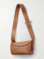 [MCQUEEN] MCQUEEN - T-bar Sling Textured-leather Shoulder Bag - Light brown - One size One size Brown