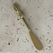 Pineapple Spreader/Pate (1 piece) Brass + Stainless Tropical Cutlery