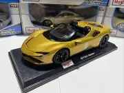 Ferrari SF90 Spider - Gold 1/18 Scale Maisto Diecast Model. New In The Box