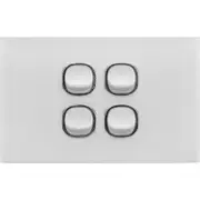 Acrylic 4 Gang Switch Plate 4 Gang Power Switch 2 Way