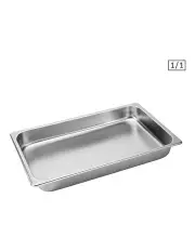 [SOGA] Gastronorm GN Pan Deep Stainless Steel Tray in Silver