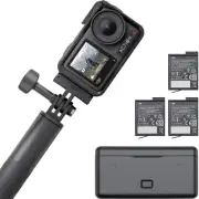 DJI Osmo Action 4 Adventure Combo, 4K/120fps Waterproof Action Camera with a
