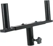 STARTIST Double Speaker Mount Bar Mounting Fork Easy Assembly Holder Sturdy Speaker Pole Stand Bracket for Indoor Wedding Office Home