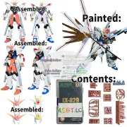 for HG 1/144 Mighty Strike Freedom Heighten V-Fin Hand Armor Detail Anubis EX029