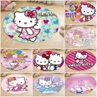 Hello Kitty Room Floor Mat Circle Round Carpet Anti-slip Chair Rug Mat