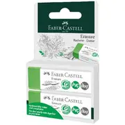 Faber-Castell Erasure Eraser PVC-Free Dust-Free 2 Pack