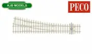 BNIB OO Gauge PECO SL-E1095 Concrete Medium Radius R/H Point ELECTRFROG C 75