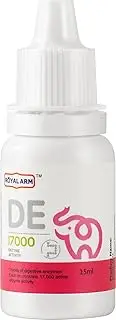 9 in 1 Digestive Enzymes for Babies Compound Enzyme Supplement 17000 Active Enzyme Units per Milliliter Relieves Poor Appetite Digestive Discomfort Colic Constipation Bad Breath Thick Coat on Tongue Supports Protein Digestion
