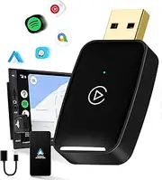 Wireless Carplay Adapter Small Car Play Dongle, USB Converts Wired to Wireless carplay Adapter, Stable Control & No Delay, Mini Size for Apple iPhone iOS 11+/Android 10+, for OEM Wired Car Model 2017+