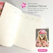 Undated Diary Planner Personal Daily A6 Notebook Grid Organiser GIFT15 OK DIA07