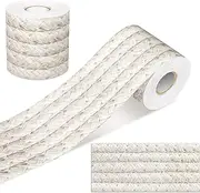 Zonon Classroom Bulletin Board Border 65 Feet Bulletin Board Straight Borders Trim Classroom or Home School Decoration (Cotton Rope Braiding)