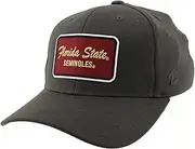 Zephyr Men's NCAA Officially Licensed Fitted Hat Zh Patch Brick Charcoal