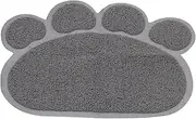 NOLITOY Paw Shaped Cat Litter Mat Non Slip Feeding Pad for Cats and Kittens for Cat Food Dish and Litter Box Durable Pet Floor Protection