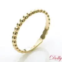 在飛比找momo購物網優惠-【DOLLY】14K金 輕珠寶黃K金戒指