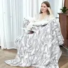 Heated Throw Blanket Faux Fur & Sherpa, Safe Electric Blanket ETL & FCC Certifie