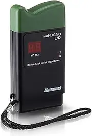 Lignomat Mini-Ligno E/D - Pin Moisture Meter - Moisture Detector for Wood Floors, Woodworking, Building and House Maintenance - Humidity Detection & Moist Meter for Wood Walls, Pallets, Firewood