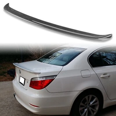 Painted ABS Rear Trunk Spoiler For BMW 5-Series E60 Sedan Carbon Black 416