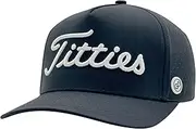 GP Performance Golf Hat Snapback with Breathable Laserholes – Original Titties Golf Hat with Adjustable Strapback