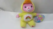 NWT - 2008 Play Along Care Bears Cheer Bear In Duck Chick Outfit 8" Plush Easter