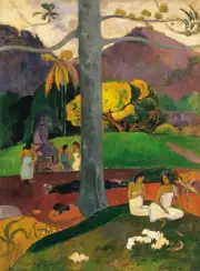 Paul Gauguin - Mata Mua Giclee Fine Art Print Reproduction on Canvas 36"