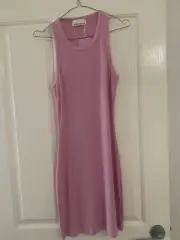 Peter Alexander Ladies Pink Ribbed Nightie Medium