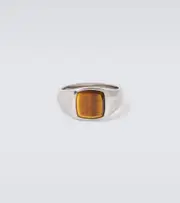[Tom Wood] Tom Wood Kay sterling silver ring with tiger's eye T 1/2 silver
