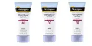 BL Neutrogena Ultra Sheer Spf 30 Sunscreen Dry Touch Lotion 5oz - THREE PACK