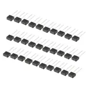 30X DIP Mounted Miniature Square Slow Blow Micro Fuse T1A 1A 250V Black