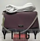 Kate Spade Greer Laurel Way Deep Plum Leather Crossbody Bag W1
