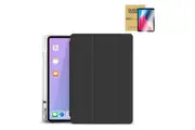 StylePro combo, iPad 10th and 11th generation folio case with screen-protector, black.
