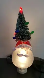 Santa and Christmas Tree Night Light