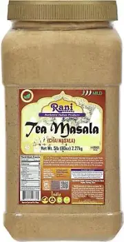 Rani Tea (Chai) Masala 5lbs (80oz) Bulk PET Jar