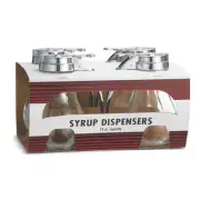 TableCraft C414-4 Teardrop 14 Oz. Syrup Dispenser - 4 / PK