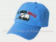 MySack the classic baseball blue hat -- It takes Balls to Golf 07356 BL My Sack