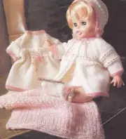 DOLL SET 18" & 20" dolls / 8ply or DK - COPY doll knitting pattern
