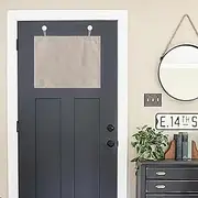 NICETOWN Small Curtains for Camper RV, Blackout Front French Door Window Curtains for Privacy Assured Small Lockdown Shade for Side Patio Glass Door, Angora, W24 x L18 inch, 1 Panel