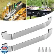 2 Pack Griddle Spatula Holder, 10 Inch Stainless Steel Barbecue Tool Hold Rac