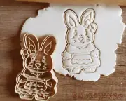 Easter Rabbit Son Father Mother Family Eggs Grass Decorations Cookie Cutter