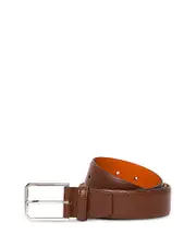 Santoni Men's Leather Belt 40