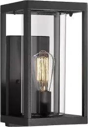 Dusk to Dawn Outdoor Wall Sconces, Modern Exterior Porch Light Wall Mount Lanter