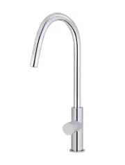 Meir Round Pinless Piccola Pull Out Kitchen Mixer Tap - Polished Chrome