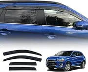OAD4X4 Weathershields Compatible with Mitsubishi ASX 2010-Onwards, Injection Weather Shields Window Visors Wind Deflectors Sun Rain Guard 4PCS Set