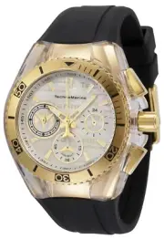 TechnoMarine Women's TM-120029 Cruise California 40mm Gold with Black Strap !!