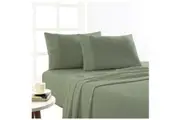 Park Avenue Mega Queen Flannelette Fitted Sheet Set 175GSM Egypt Cotton Juniper