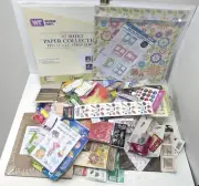 Scrapbook craft items HUGE LOT 75 pcs Unopened Embellishments Paper Tools & more