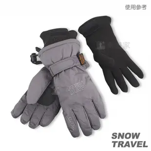 SNOWTRAVEL POLARTEC保暖透氣雙層防風手套 (黑色)[STAR020-BLK]