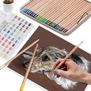 JSEIAJB New 50 Piece Color Pencil Set, Powder Drawing, Color Lead Hand Drawing, Filling, Color Powder, Color Carbon Pen