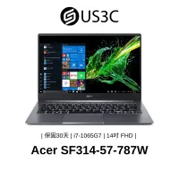 在飛比找蝦皮商城優惠-Acer SF314-57-787W 14吋 FHD i7-