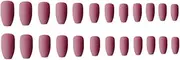 1 Set Press on Nails Medium Detachable Matte Fingernails Tips Decals Wraps Full Cover Ballerina DIY Gifts Manicure Kit, Type 7