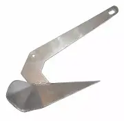 MarineNow 22 lb 10 kg Galvanized Steel Delta Style Plow Boat Anchor